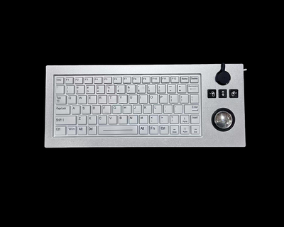 I KB-A83G-TKS83键工业防水键盘带轨迹球USB扩展